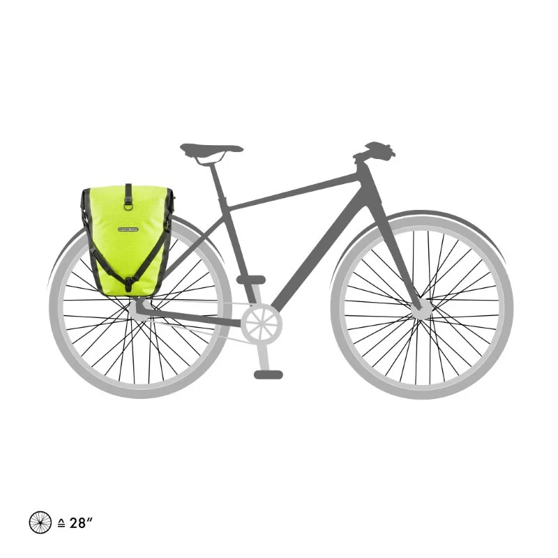 Ortlieb Back Roller High Visibility Waterproof Bicycle Pannier - Single - Yellow-4